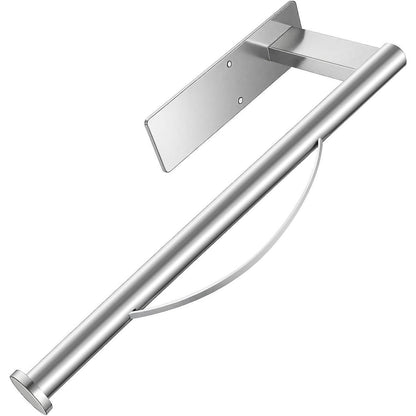 Küchenrollenhalter unter Schrank, Einhand-Abreißen, Edelstahl Silber
