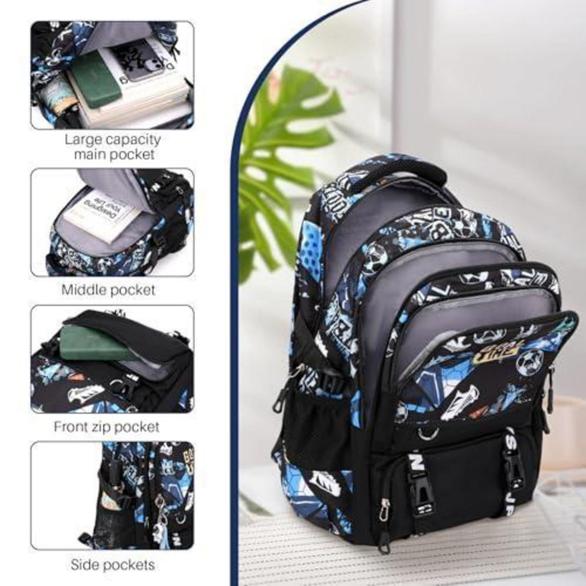 Schulrucksack mit Rollen für Kinder – Trolley Schultasche