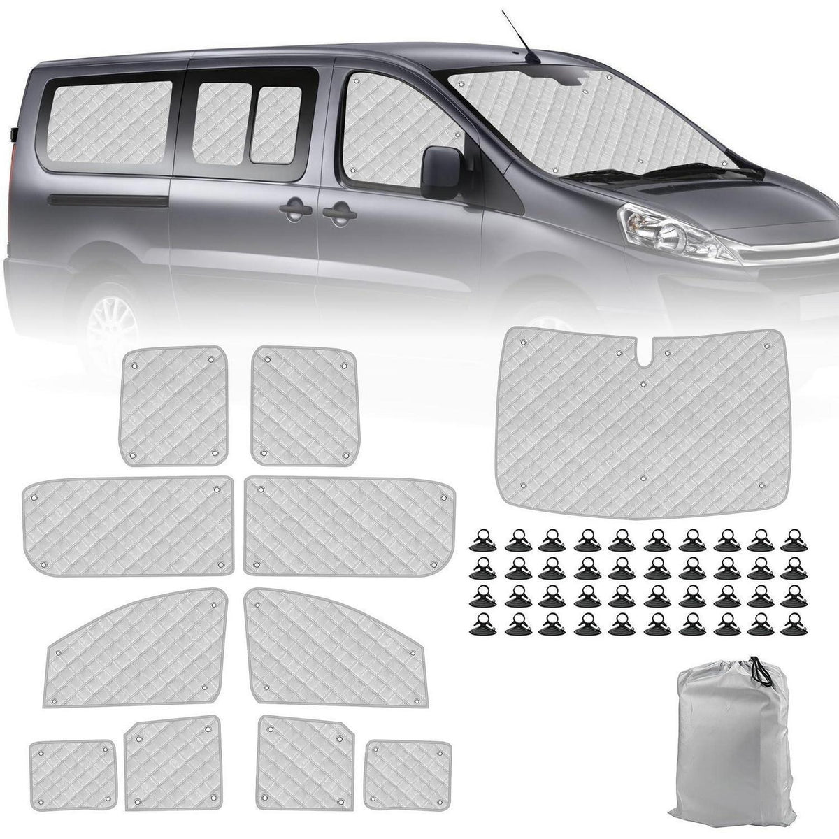 Thermomatte Citroen Dispatch 2006-2016 LWB – Sonnenschutz & Isolierung