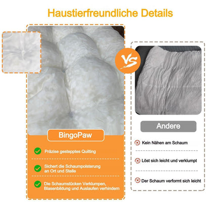 XXXL Hundebett flauschig & waschbar – 130x110x12 cm