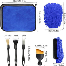 10-tlg. Autopflege Set – Mikrofasertücher & Detailbürsten