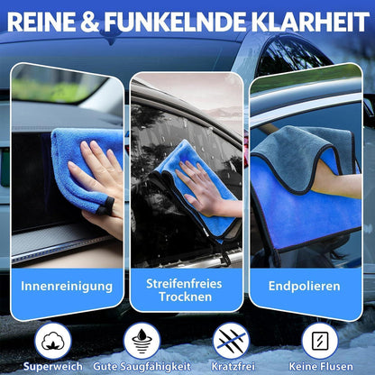 10-tlg. Autopflege Set – Mikrofasertücher & Detailbürsten