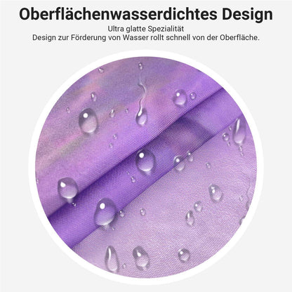 Duschvorhang Violette Blumen 180x200 cm Wasserabweisend & Schimmelresistent