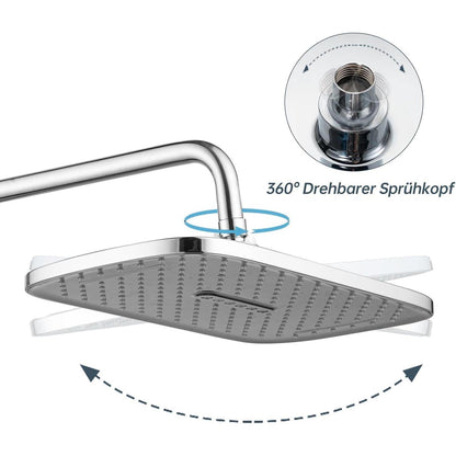 12 Zoll Regendusche mit Anti-Kalk-Düsen & Wassersparend