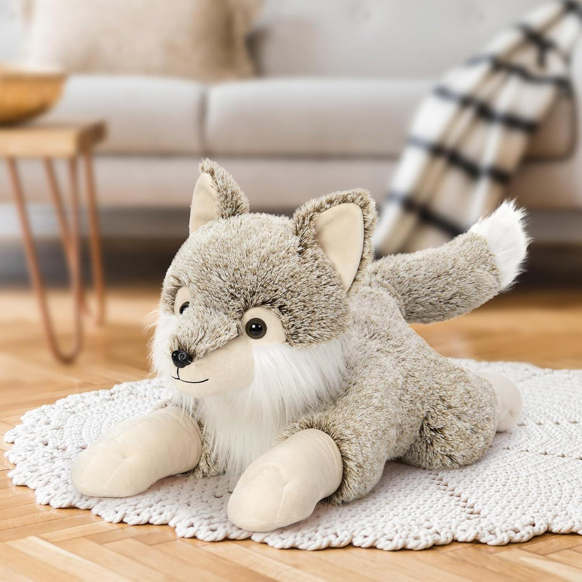 Riesiger Wolf Kuscheltier 77cm - Plüschtier Stofftier Geschenk