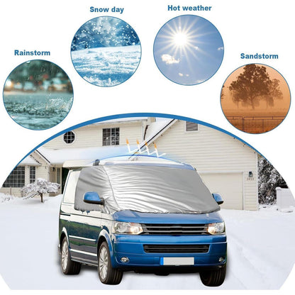Thermo Frontscheibenabdeckung VW T6 2016-2022 – Frost, Schnee & UV Schutz