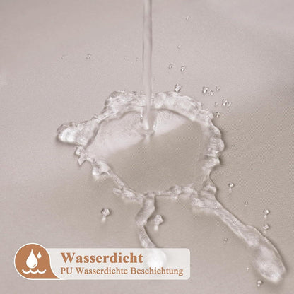 Wasserdichter Duschvorhang Stoff 180x200 cm Sandfarben