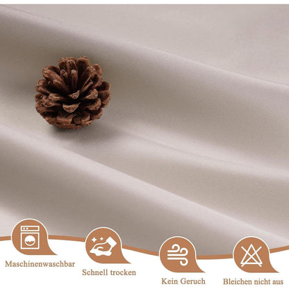 Wasserdichter Duschvorhang Stoff 180x200 cm Sandfarben