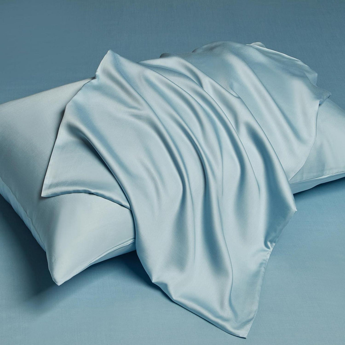Bettwäsche-Set 135x200 cm Blau – Atmungsaktiv & Kühle Bambusqualität