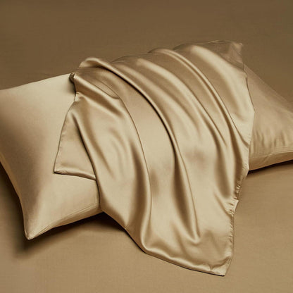 Bettwäsche-Set Bambus Khaki 220x240 cm + 2x 80x80 cm