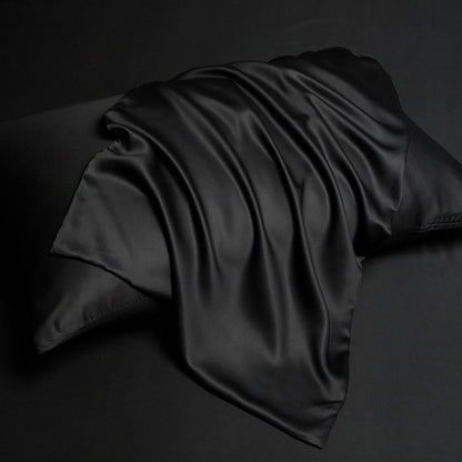 Kühlendes Bambus Bettwäsche-Set 220x240 cm Schwarz