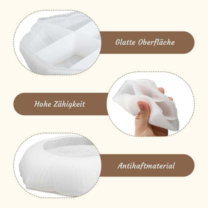 Silikonform Set 3er Schalen für Gießharz, Beton & Basteln