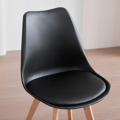 Esszimmer-Set: Esstisch (110x70cm) mit 6 skandinavischen Stühlen