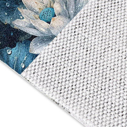 Rutschfeste Duschmatte 100x100 cm – Modernes Lotus-Muster
