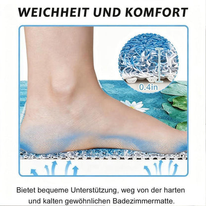 Rutschmatte Dusche 130x150 cm – Antirutsch, Modern & Ablaufloch
