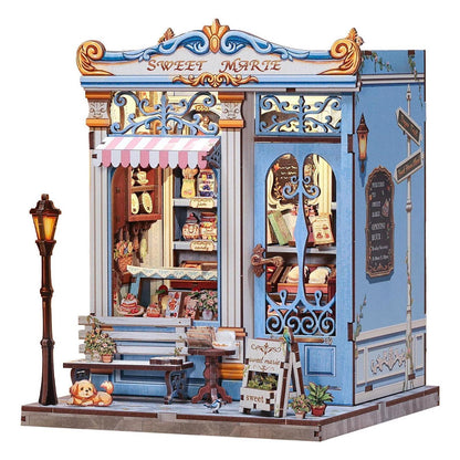 Puppenhaus Bausatz "Sweet Marie" – 3D Puzzle Buchregal Dekoration