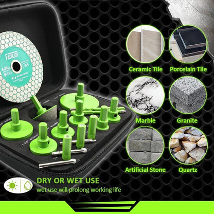 Diamant Fliesenbohrer Set 17-teilig mit Transportbox