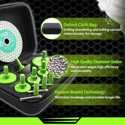 Diamant Fliesenbohrer Set 17-teilig mit Transportbox