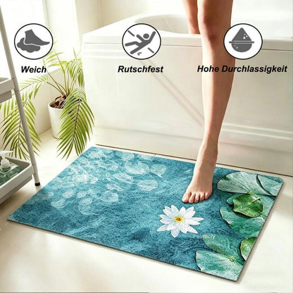 Rutschmatte Dusche 100x120 cm – Antirutsch, Modern & Ablaufloch