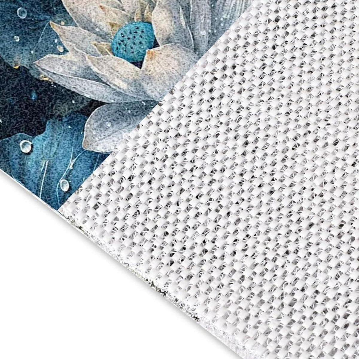 Rutschfeste Duschmatte 80x150 cm – Modernes Lotus-Muster