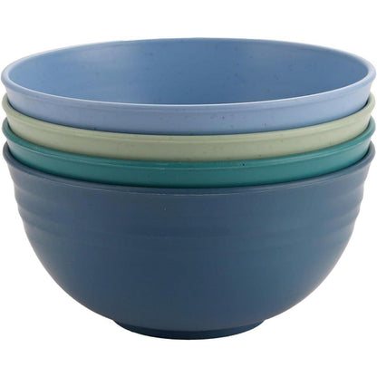 12-teiliges Camping Geschirr Set für 4 Personen, Blau