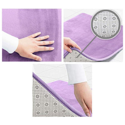 Runder Korallensamt Teppich – Rutschfest & Waschbar, Beige 200cm
