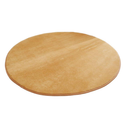 Runder Korallensamt Teppich – Rutschfest & Waschbar 180cm Khaki