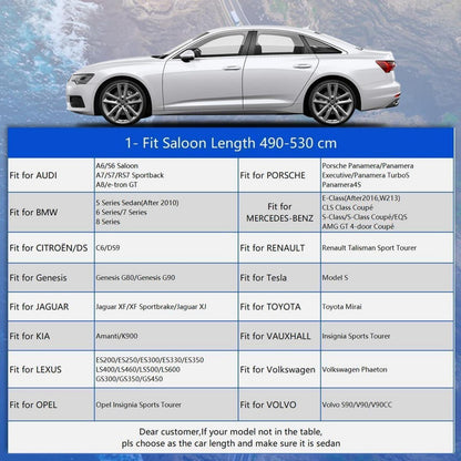 Wasserdichte Autoabdeckung für Limousine (490-530cm) – Schutz & Garage