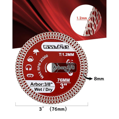 Diamantscheibe 76mm extra dünn für Fliesen & Stein