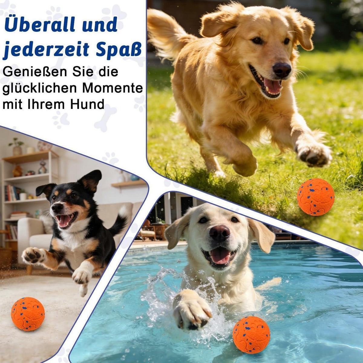 Interaktiver Hundeball mit 3 Modi – Intelligenzspielzeug für Hunde