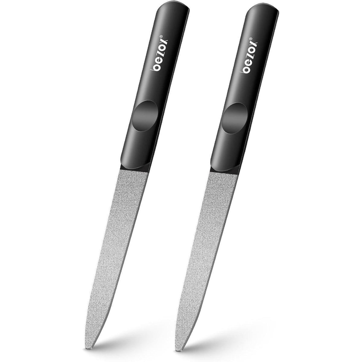 Nagelfeilen-Set Edelstahl doppelseitig Diamant-Staub 2 Stück