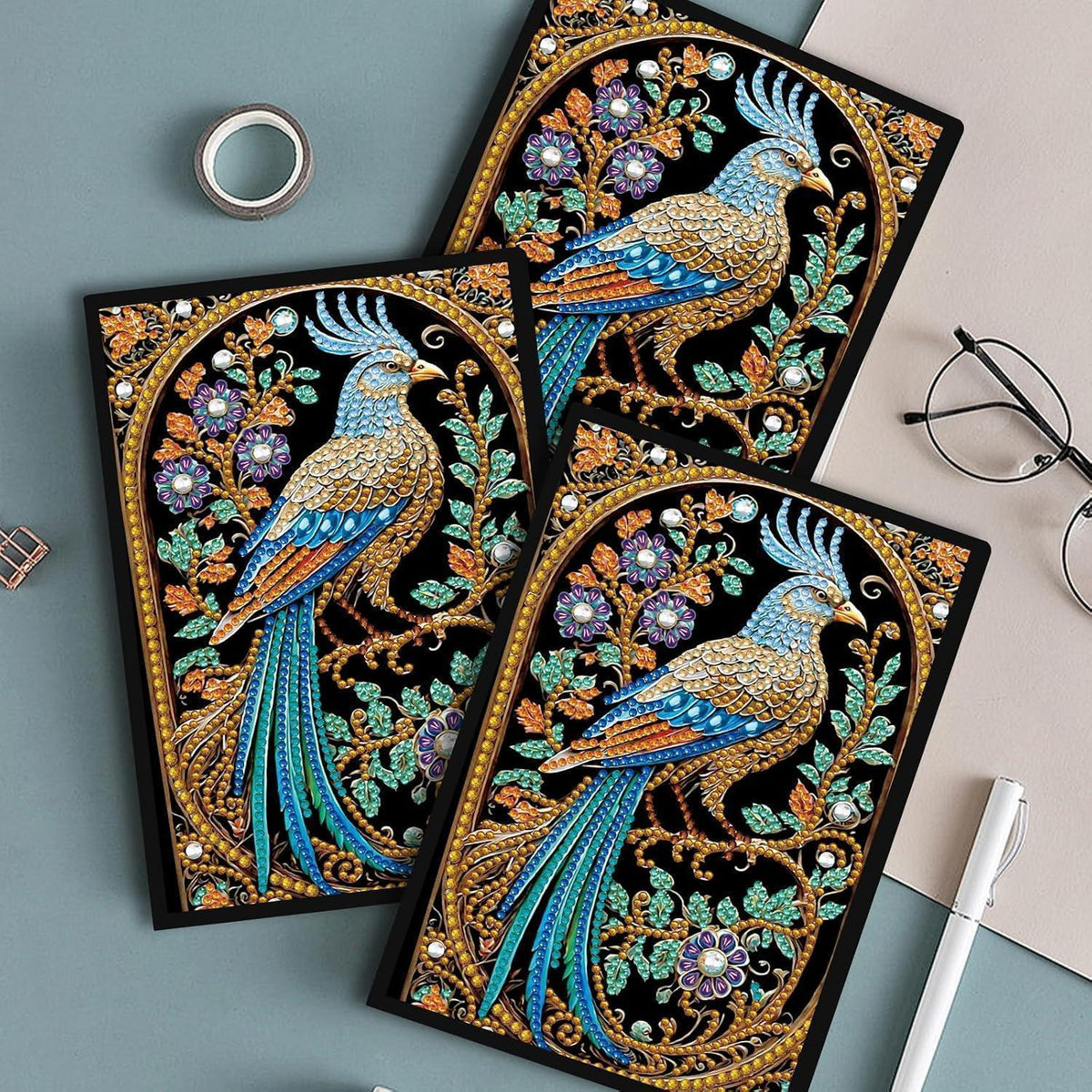 Diamond Painting Notizbuch Papagei – A5 Skizzenbuch Journal