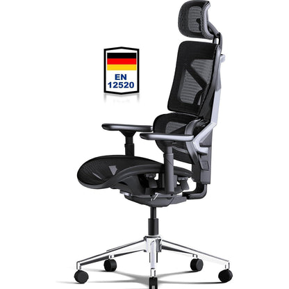 Ergonomischer Bürostuhl 200kg mit 4D Armlehnen & Netzrücken
