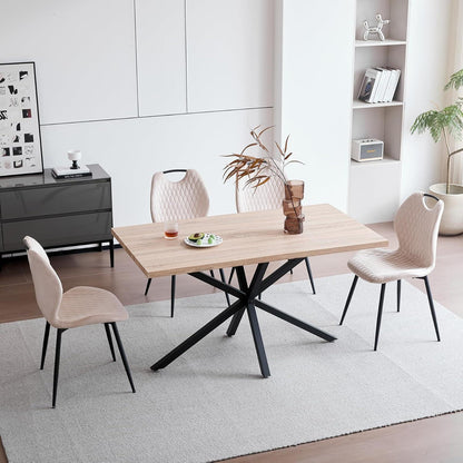 Esszimmerstühle Set 8 – Beige, Modern & Bequem
