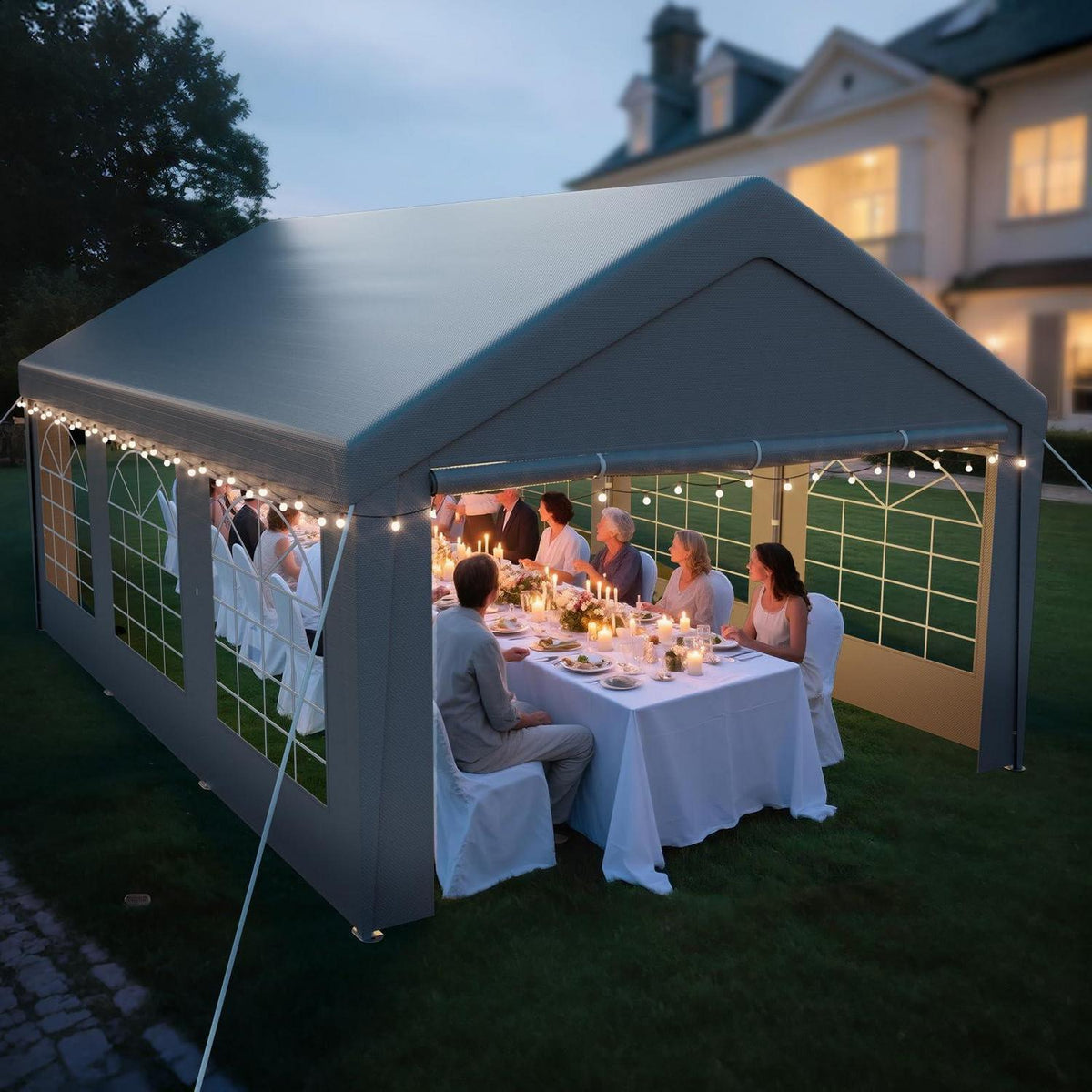 Pavillon 4x6m mit Seitenwänden – Dein Partyzelt für Grill & mehr