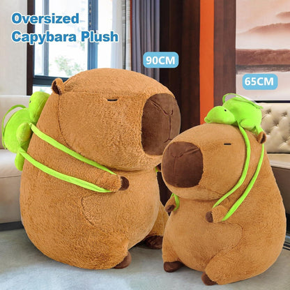 XXL Capybara Kuscheltier 65cm - Weiches Plüschkissen Stofftier
