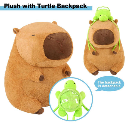 XXL Capybara Kuscheltier 90cm - Weiches Plüschkissen Stofftier