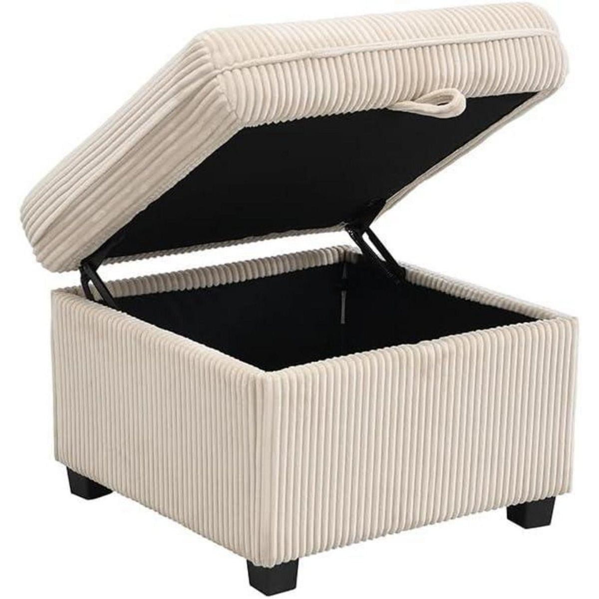 Multifunktionales Ecksofa mit Stauraum & Schlaffunktion (Beige)
