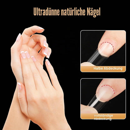Künstliche Nägel Ballerina Almond 240 Stück Full Cover Nageltips
