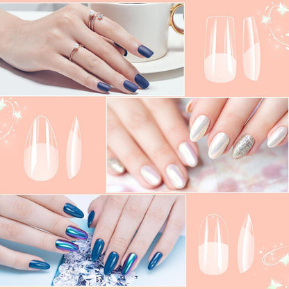 Künstliche Nägel Ballerina Almond 240 Stück Full Cover Nageltips