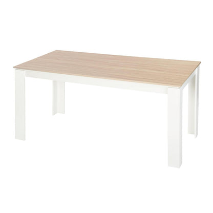 Großer Esstisch Eiche-Weiß 160x80cm – Modern & Vielseitig
