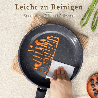 21-teiliges Kochgeschirrset mit abnehmbaren Griffen & Antihaftbeschichtung