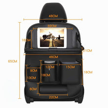 Auto Organizer Kinder mit Klapptisch & Tablet Tasche Schwarz