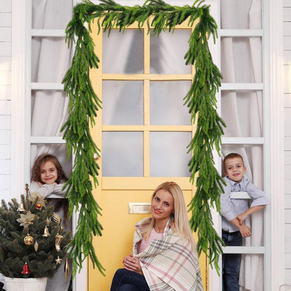 2x 2,7m Norfolk Pine Girlande – Realistische Weihnachtsdeko