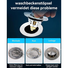 Pop-up Abflussstopfen Edelstahl – Waschbeckenstöpsel 34-45mm