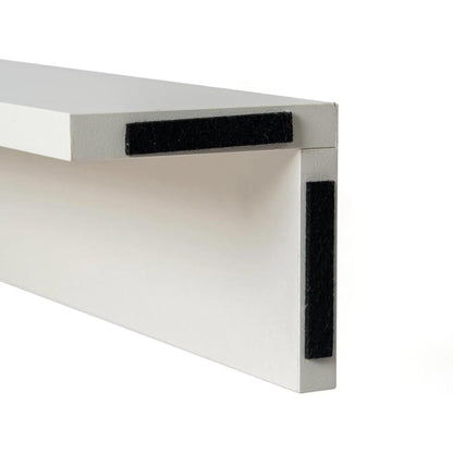 Esszimmergruppe 160cm Eiche-Weiß mit 8 Schwarz Stühlen