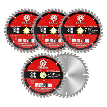 Kreissägeblatt Holz 184mm 40 Zähne 5er Set für Weichmaterialien