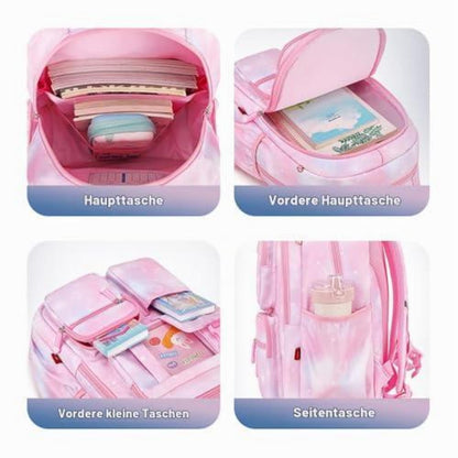 Schultasche Mädchen Rucksack Atmungsaktiv Lila 1. - 5. Klasse