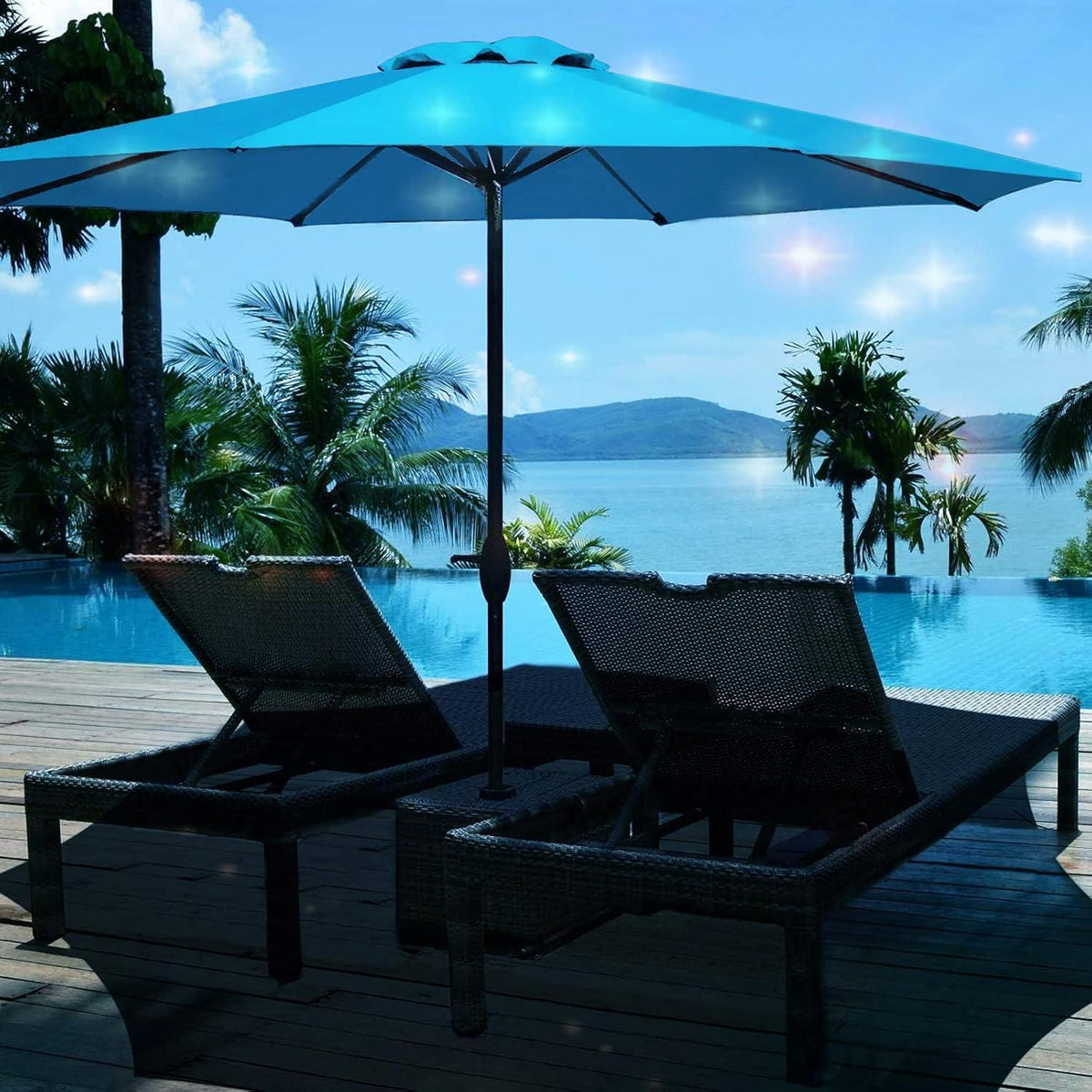 Sonnenschirm Ersatzbezug 400cm 8 Streben Taupe UV Schutz