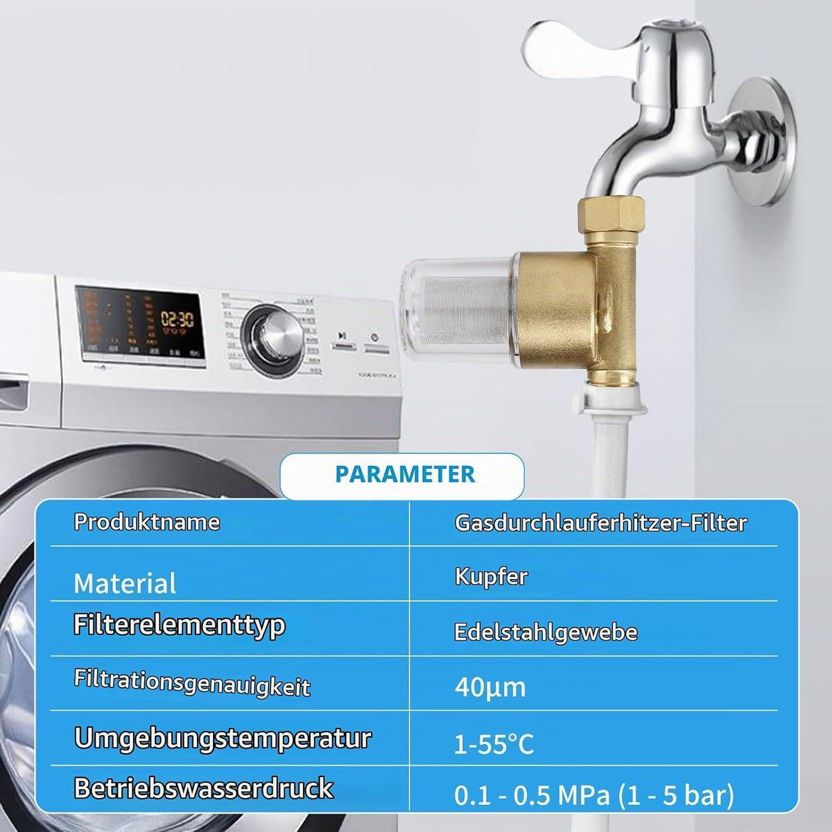 Hauswasserfilter 1/2" – Vorfilter für Hauswasserwerk & Geräte